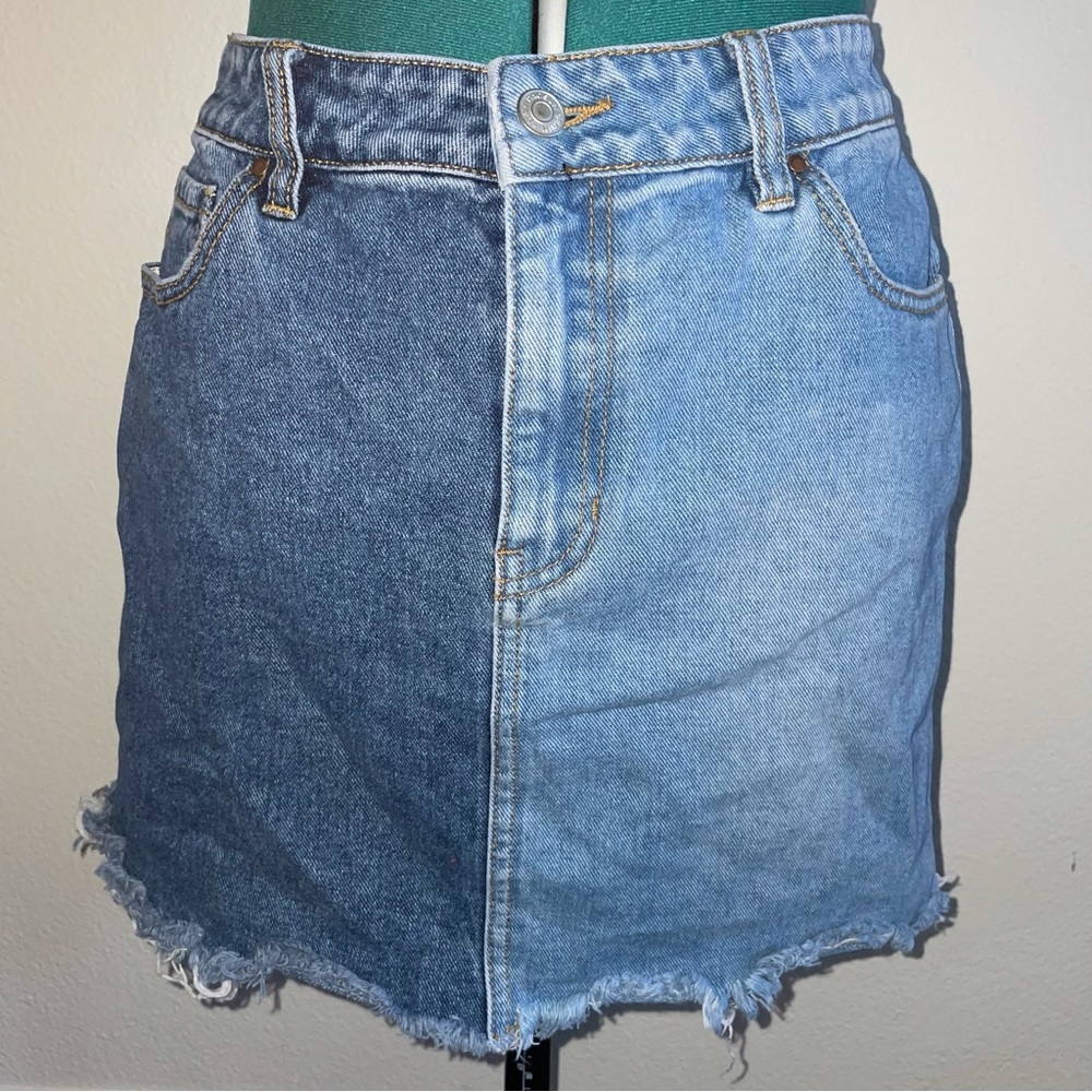Pacsun Midi Skirt two tone denim size 28